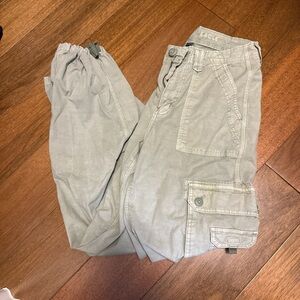 American Eagle Outfitters Light Gray Straight Leg Pants